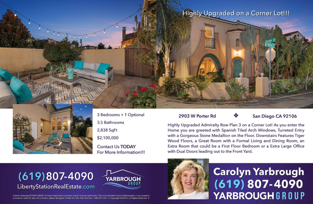 Graphic Design | Yarbrough Group | 4 Page Flyer | 2903 W Porter | Exterior