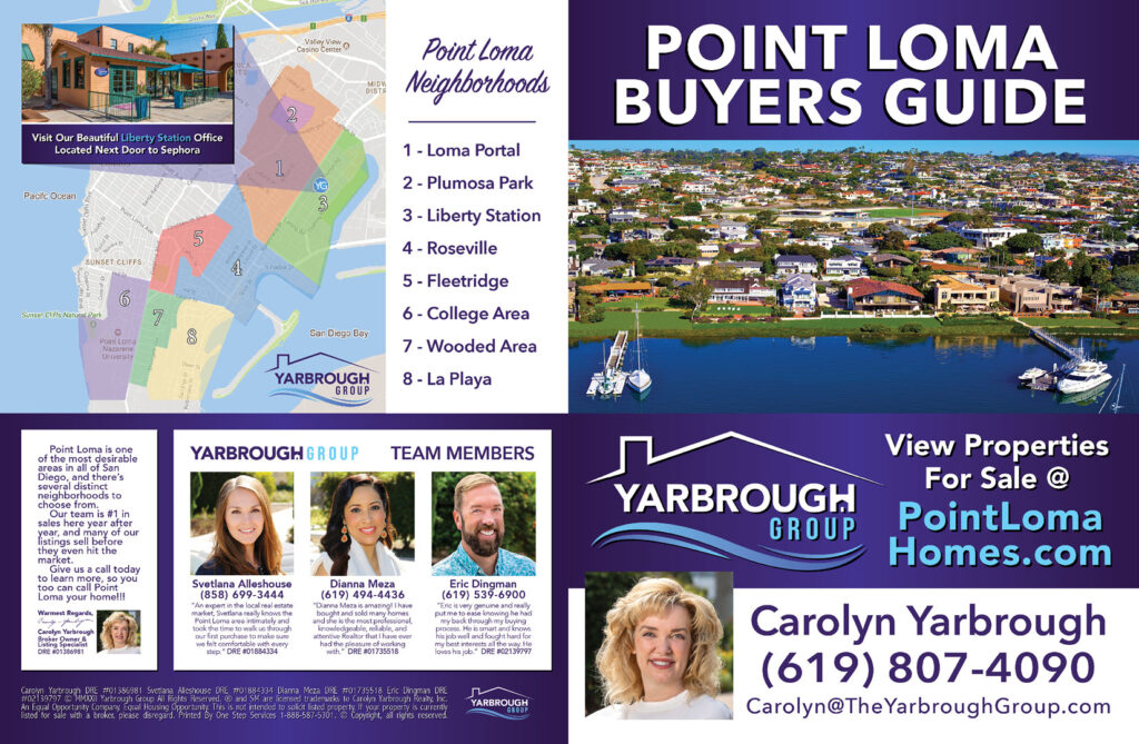 Graphic Design | Yarbrough Group | Booklet | Point Loma Buyer Guide | Exterior